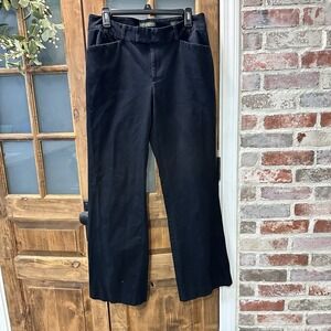 Eddie Bauer Womens Black Blakely Fit Straight Leg Dress Pants Size 12L